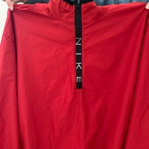 Vintage 90s Nike Red Pullover Windbreaker Logo